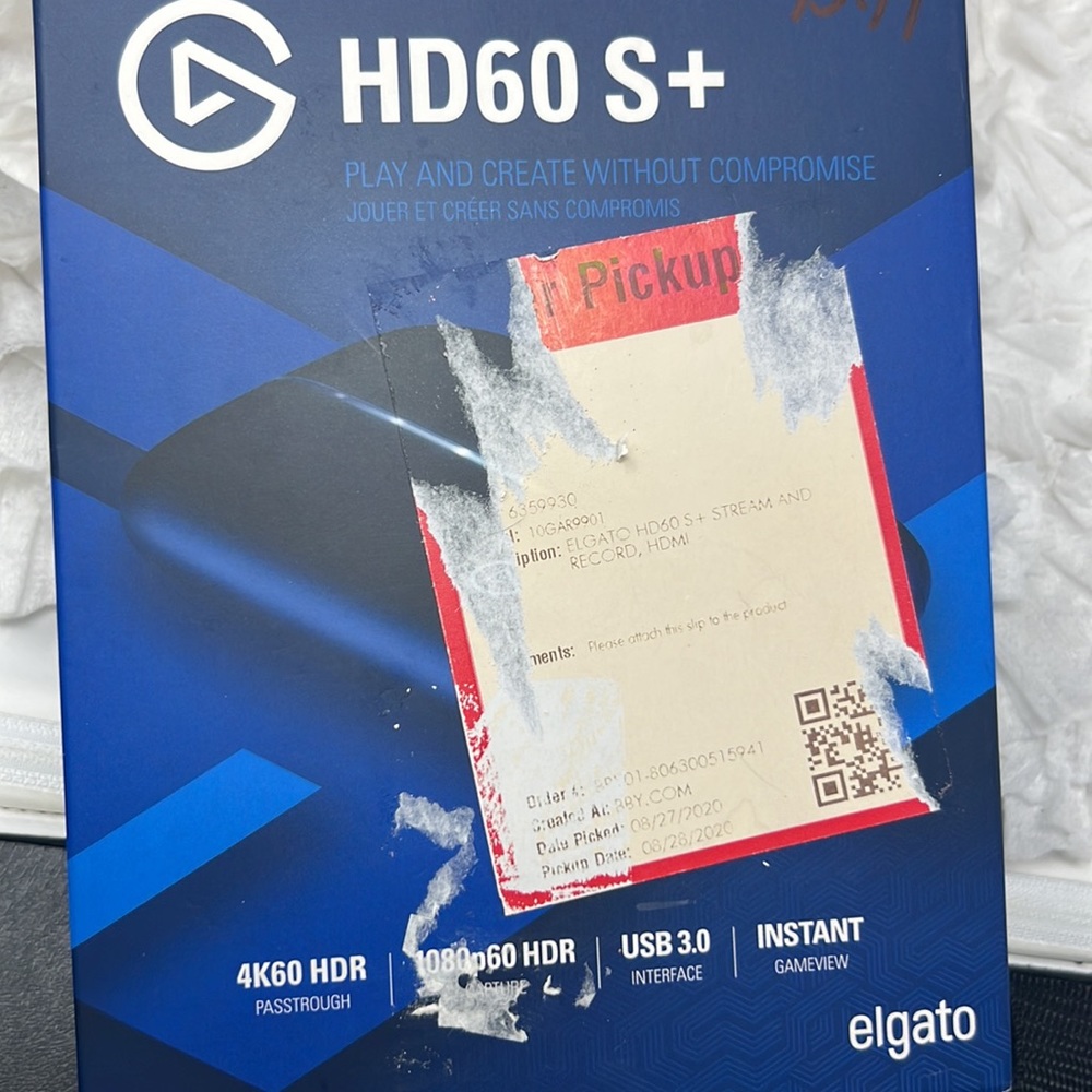 Elgato HD60 S+, External Capture Card, Stream and Record in 1080p60 HDR
